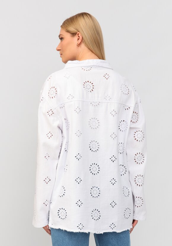 Джинсовая куртка с ришелье шир.  580, рис. 15