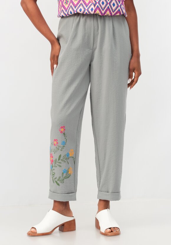 Брюки-бананы с принтом шир.  580, рис. 1