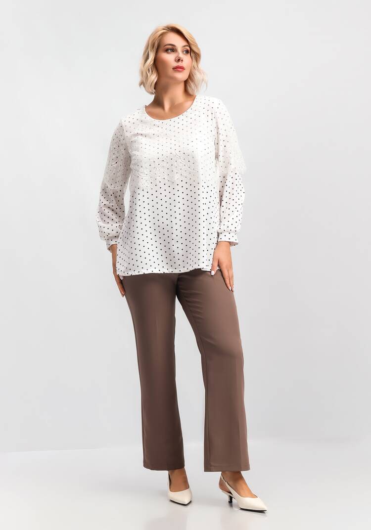 Блуза с кружевом по плечам шир.  750, рис. 27