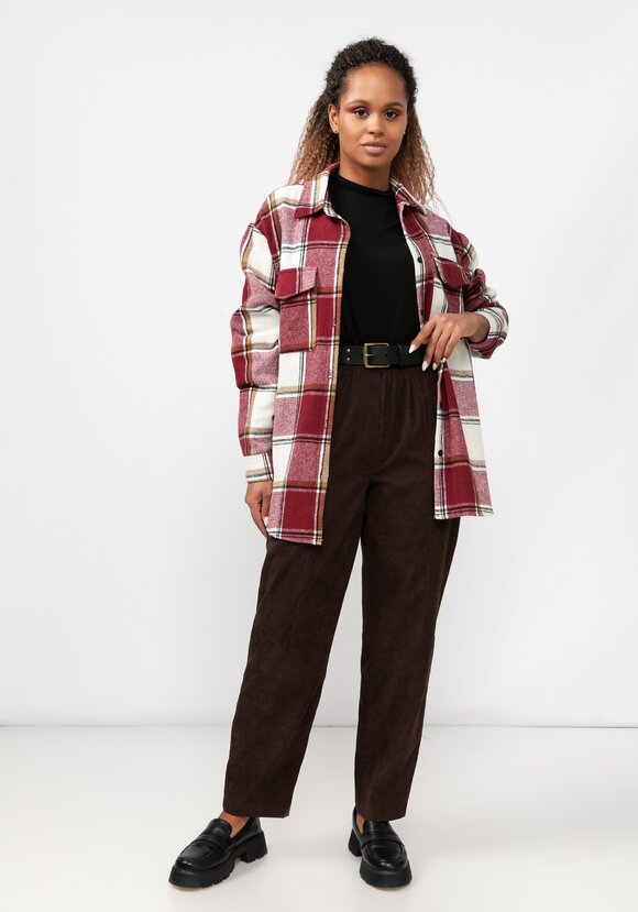 Брюки из микровельвета с рельефами шир.  580, рис. 8