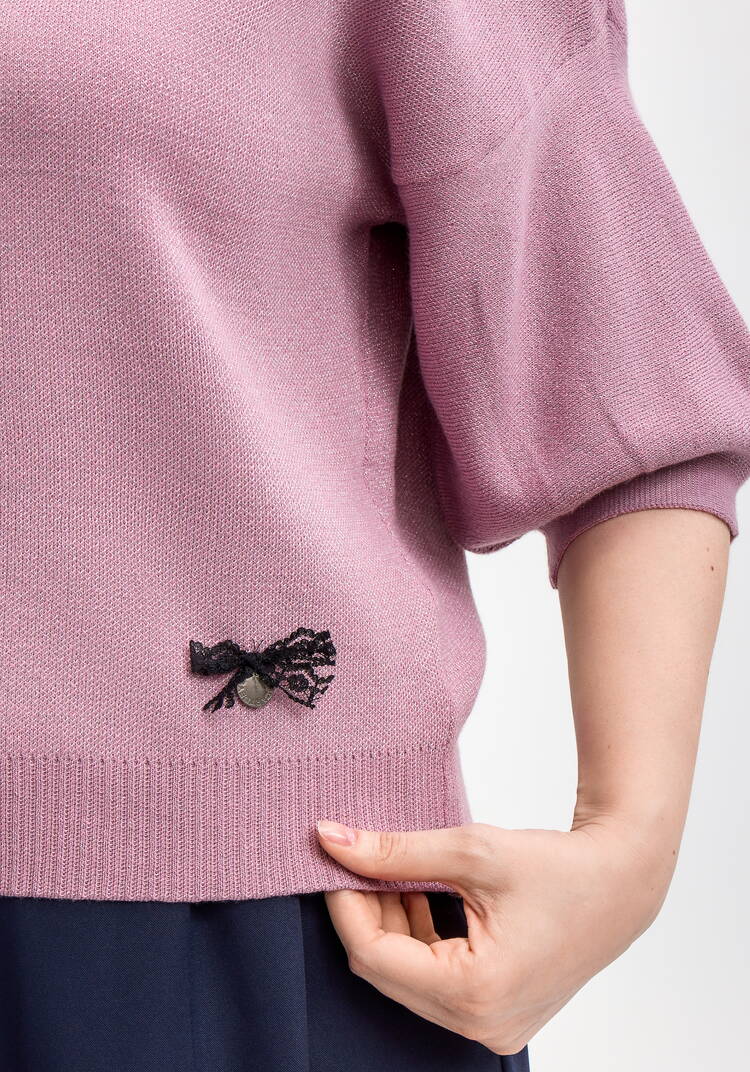 Джемпер с декором и рукавом 3/4 шир.  750, рис. 24