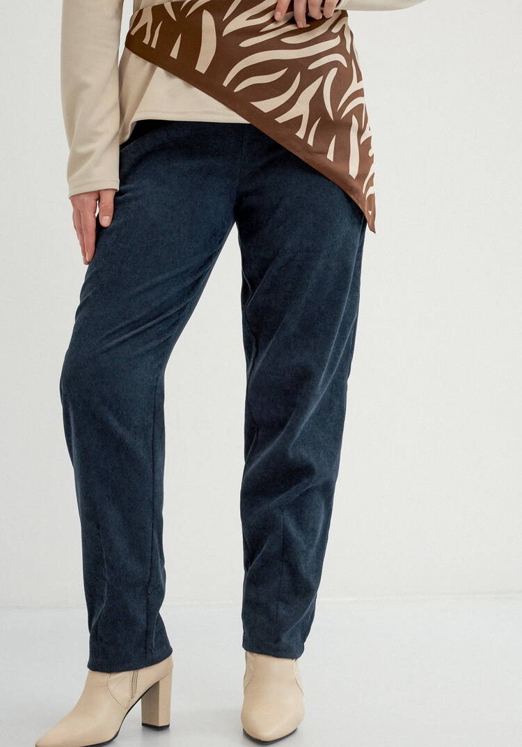 Брюки из микровельвета с комфортным поясом шир.  750, рис. 10