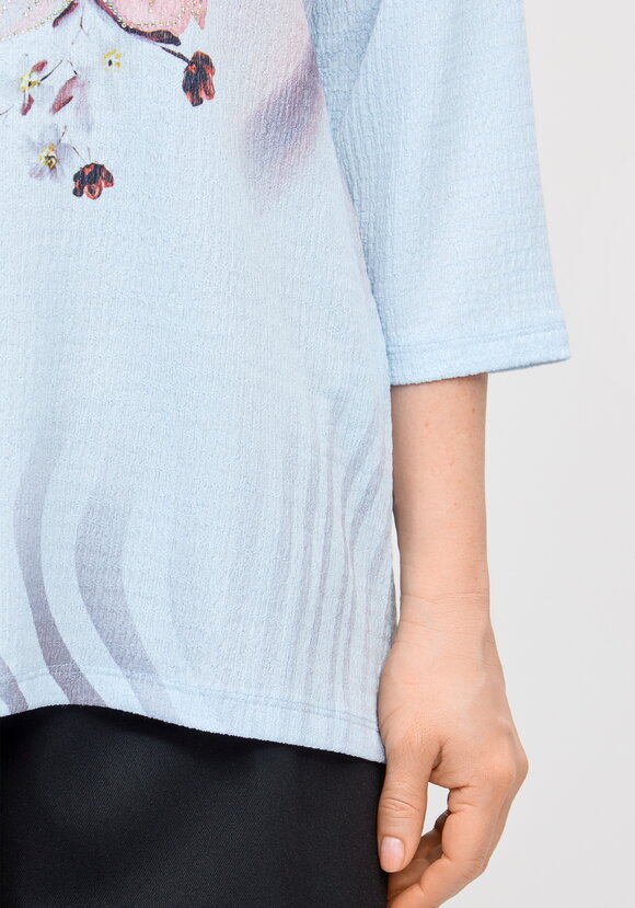 Блуза с принтом Миланика шир.  580, рис. 29