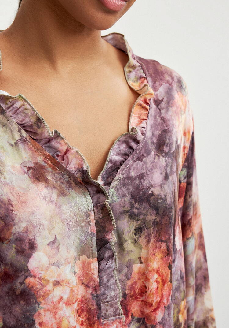 Блуза с потайной застежкой шир.  750, рис. 22