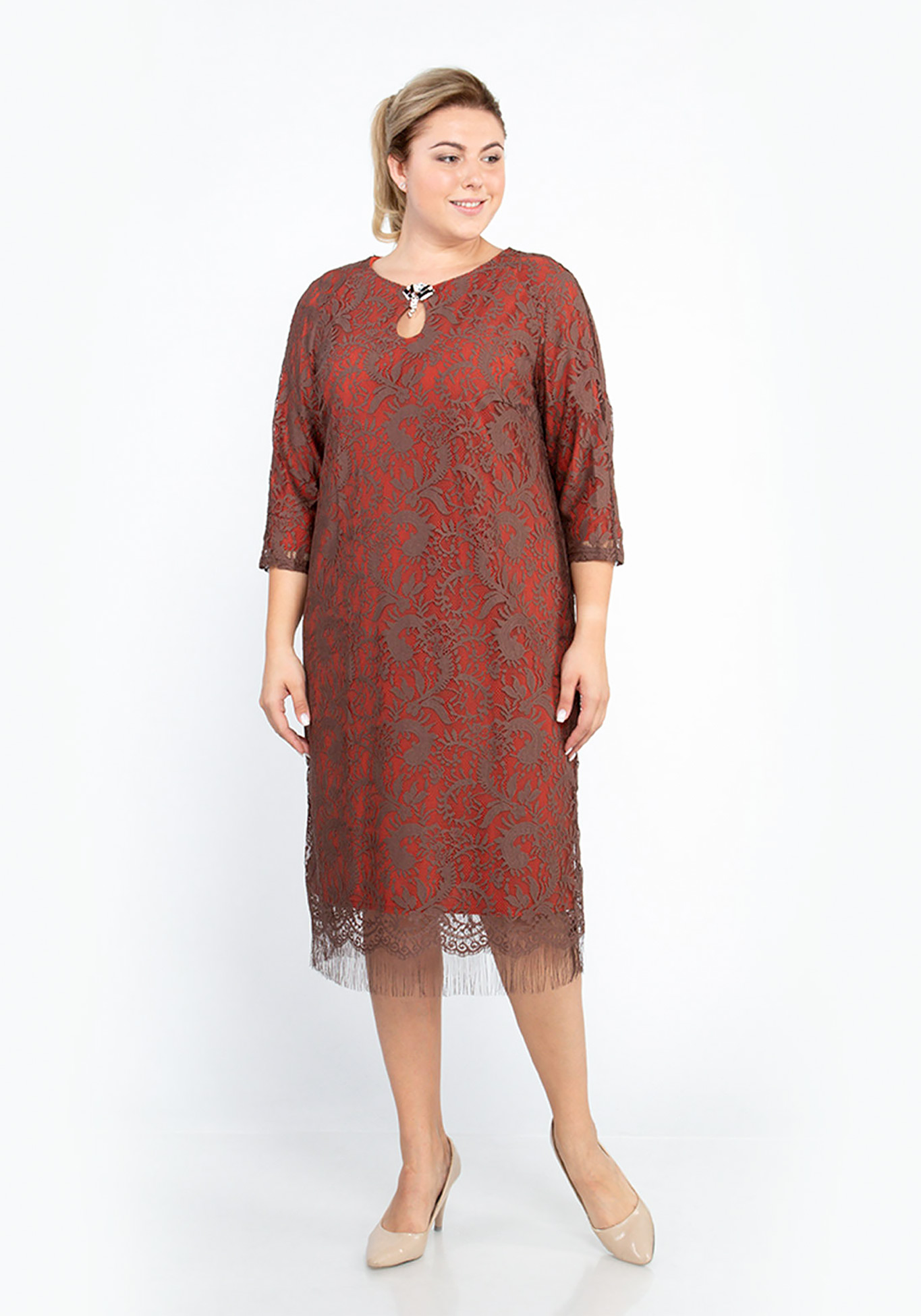Платье «Франсуаза» BlagoF, размер 48, цвет баклажановый - фото 4