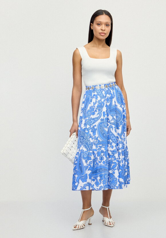 Юбка с ярусомВоздушное настроение шир.  580, рис. 8