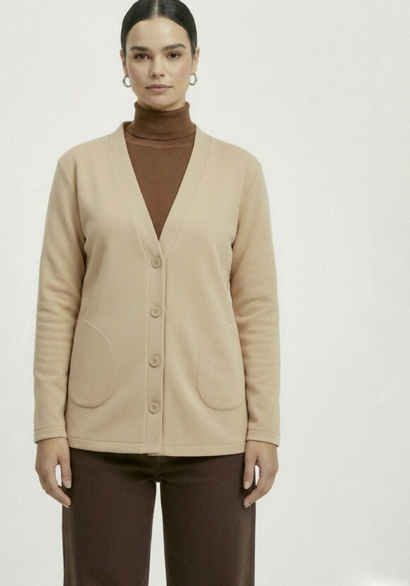 Кардиган на пуговицах утепленный шир.  580, рис. 21