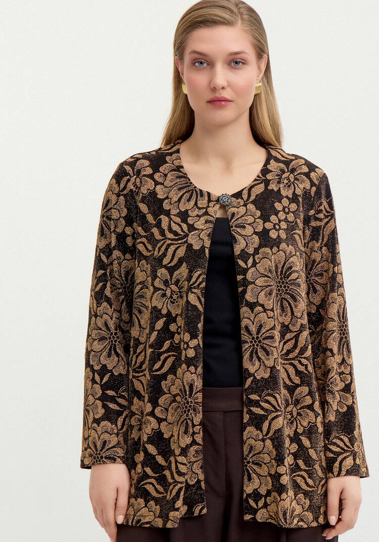 Кардиган с рисунком из люрекса шир.  750, рис. 12