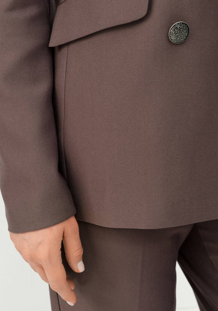 Пиджак на подкладке двубортный шир.  750, рис. 13