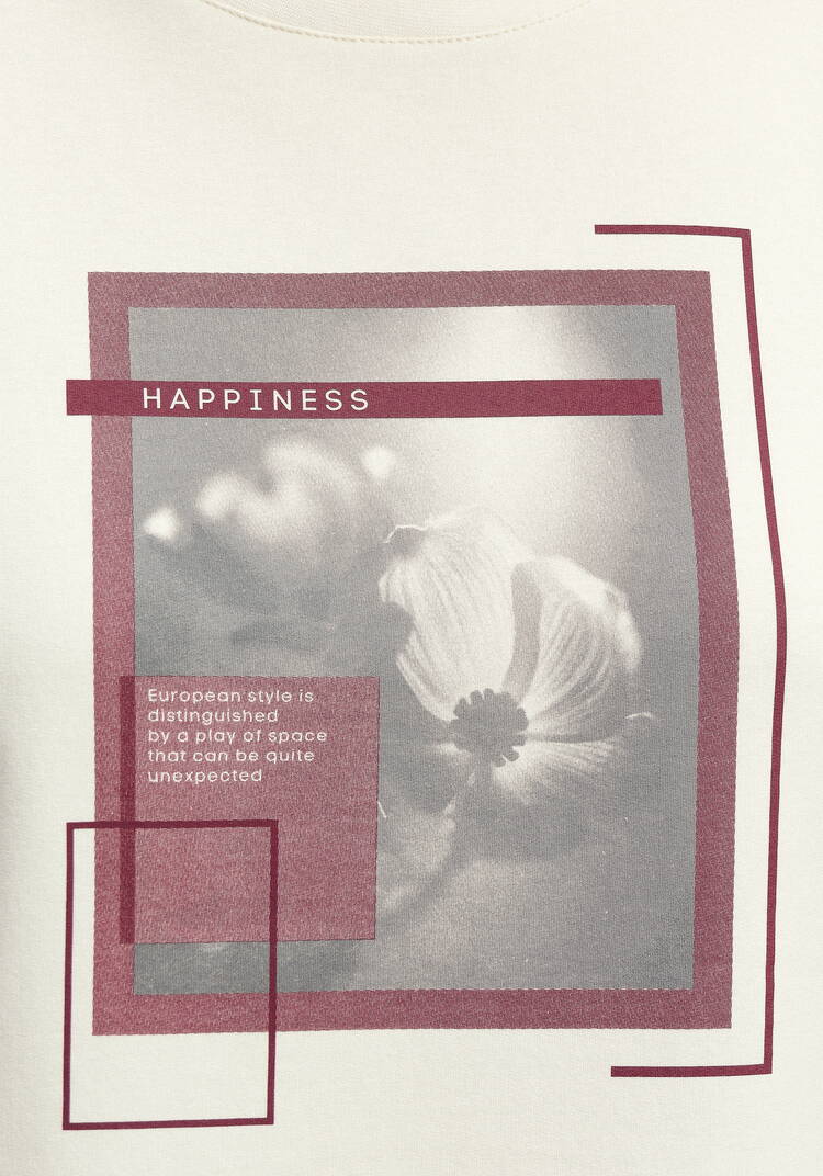 Костюм с флористическим принтом на футболке шир.  750, рис. 7