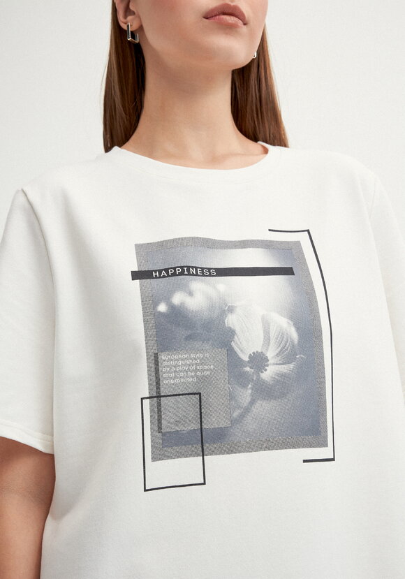 Костюм с флористическим принтом на футболке шир.  580, рис. 15