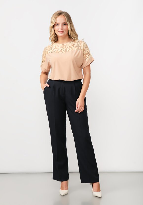 Блуза   с  кружевом шир.  580, рис. 10