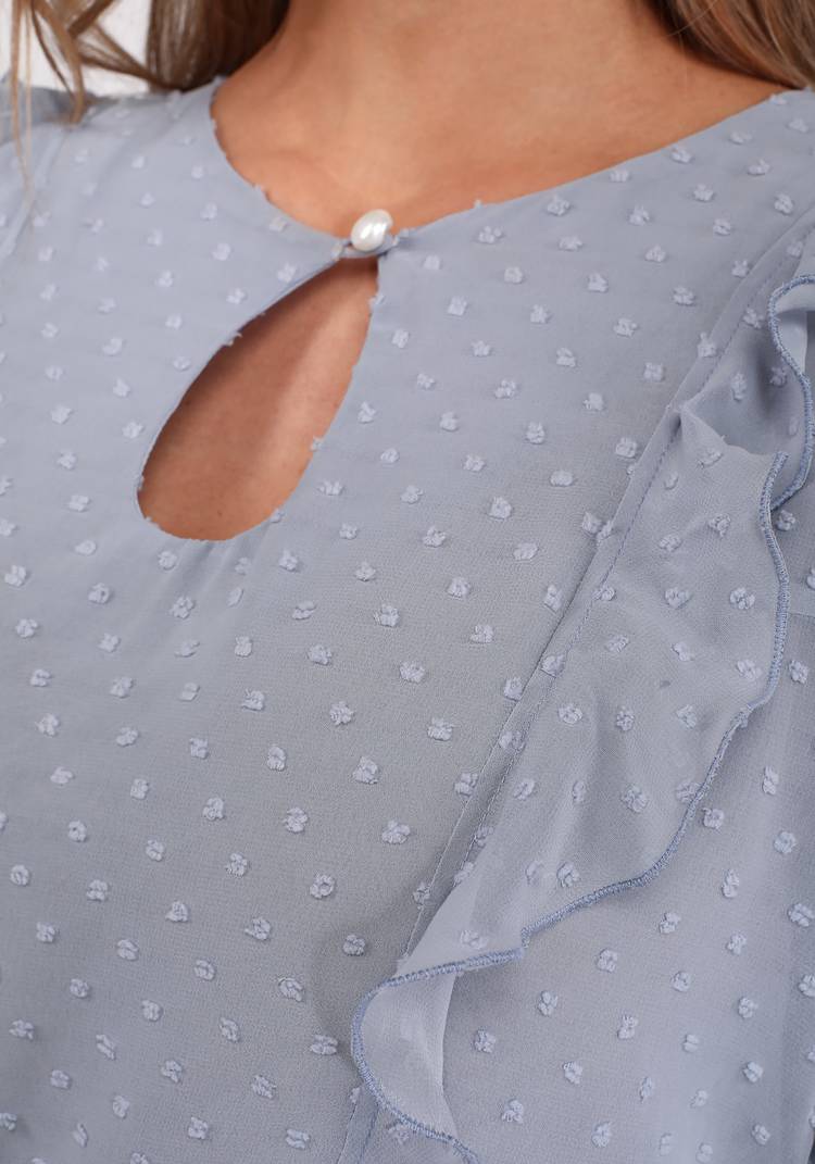 Блуза шифоновая с бантом шир.  750, рис. 4