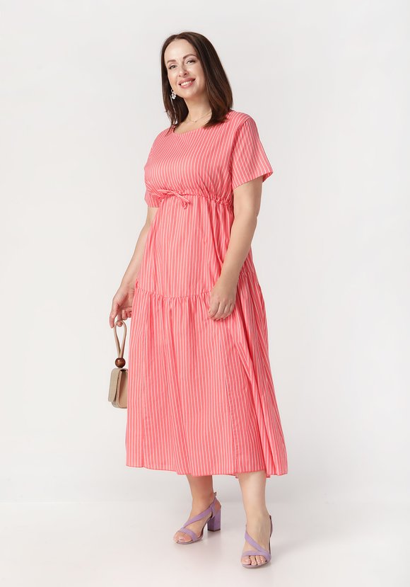 Платье с кулиской по талии Амели шир.  580, рис. 10