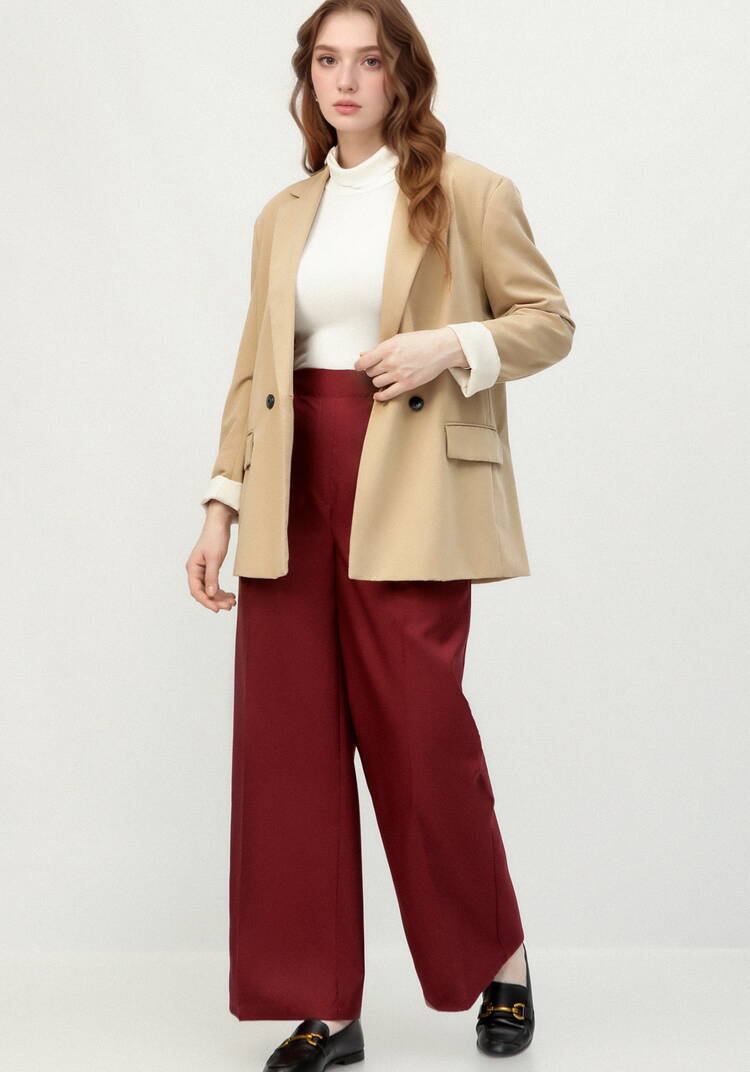 Брюки на эластичной ленте свободного кроя шир.  750, рис. 17