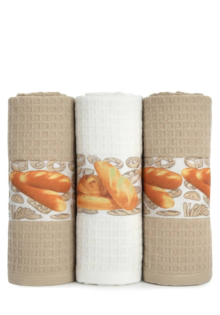 Полотенца вафельные в коробке, 3 шт. шир.  750, рис. 9