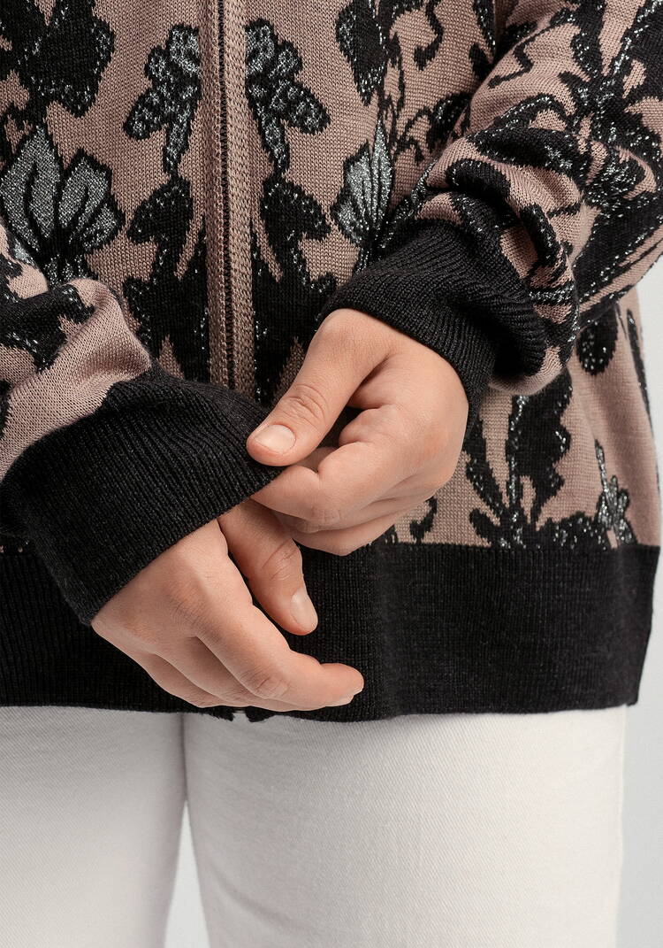 Бомбер с метанитью и цветочным орнаментом шир.  750, рис. 7