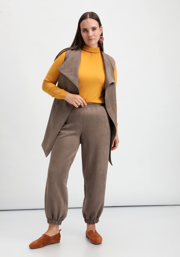 Брюки-шаровары с резинкой по низу шир.  580, рис. 18