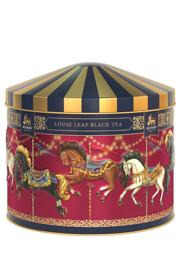 Чай Счастливая карусель чёрный листовой шир.  750, рис. 1
