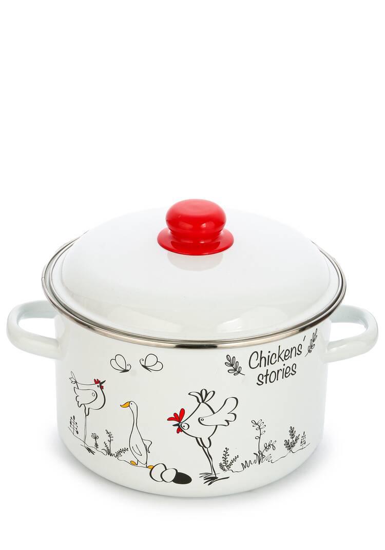 Кастрюля эмалированная Куриные истории шир.  750, рис. 14