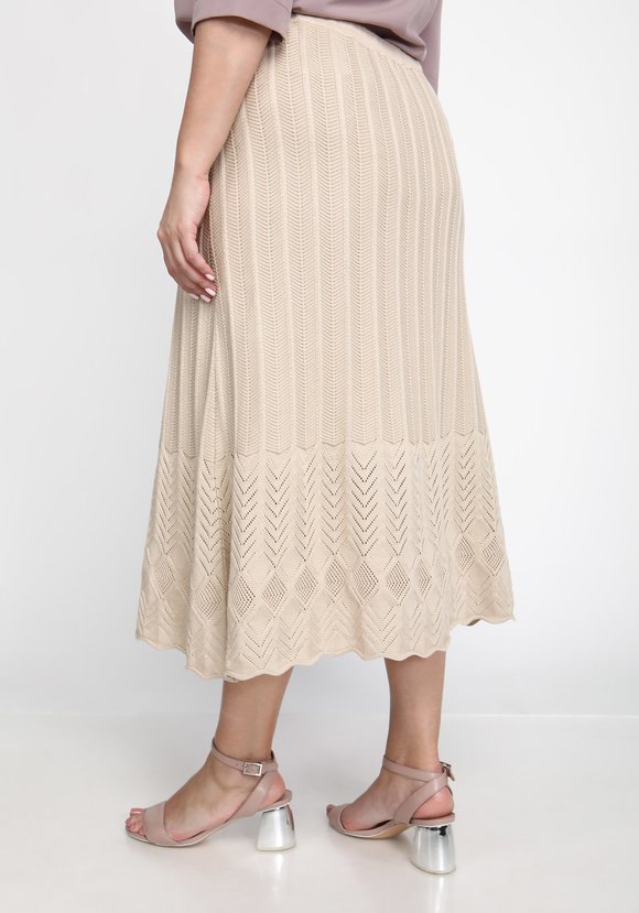 Юбка с ажуром по низу шир.  580, рис. 2