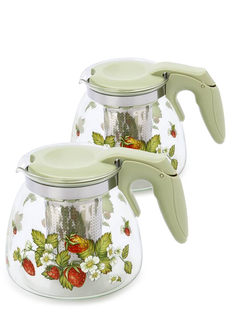 Заварочные стеклянные чайники, 2 шт. шир.  750, рис. 17