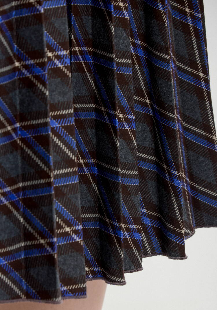 Юбка в клетку плиссированная шир.  750, рис. 12