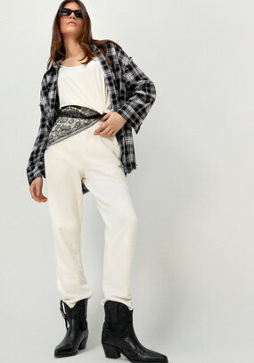 Брюки джоггеры с карманами на резинке