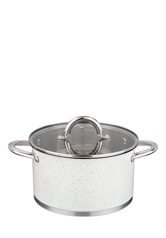 Кастрюля со стеклянной крышкой серия Мрамор шир.  580, рис. 10