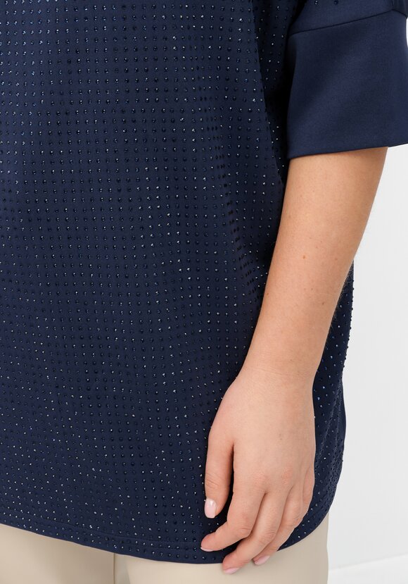 Блуза Жанна со стразами шир.  580, рис. 6