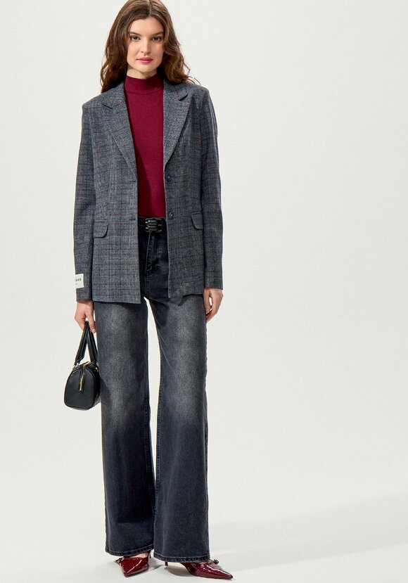 Джинсы широкие прямого кроя шир.  580, рис. 14