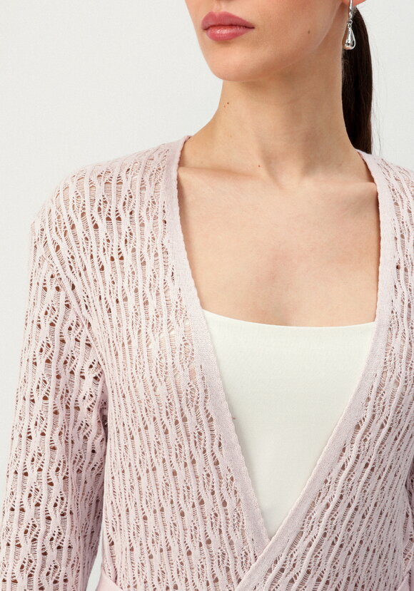 Кардиган ажурной вязки шир.  580, рис. 35