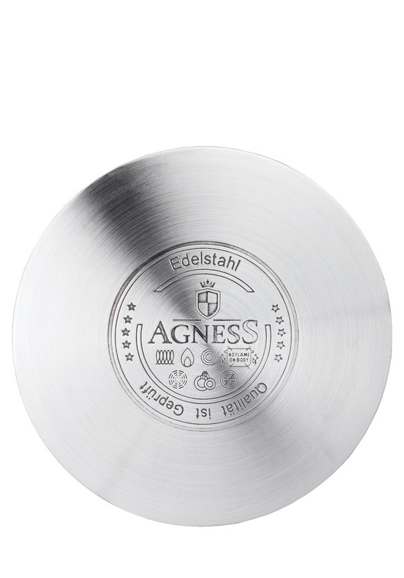 Кастрюля со стеклянной крышкой серия Мрамор шир.  580, рис. 2