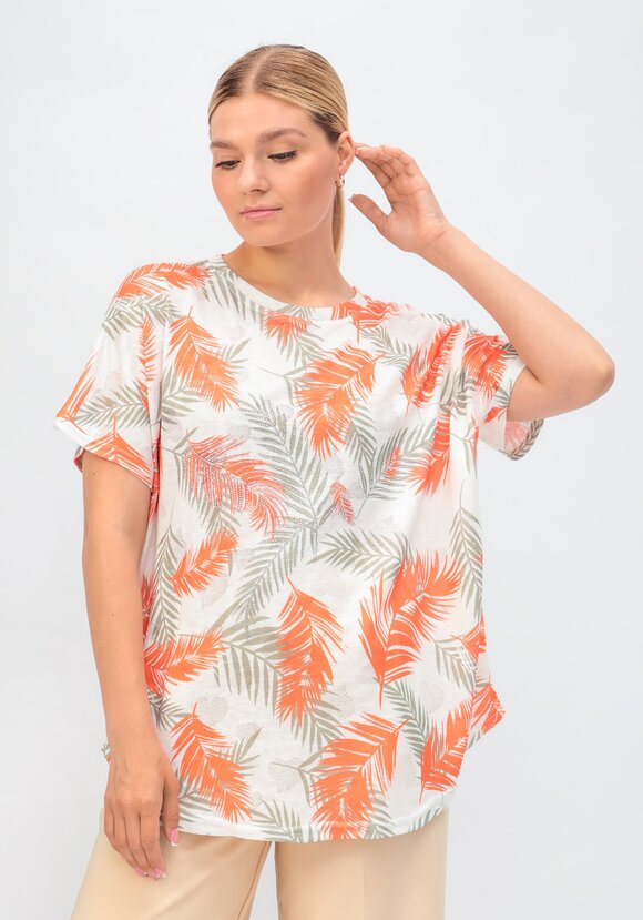 Футболка со стразами Нелли шир.  580, рис. 1