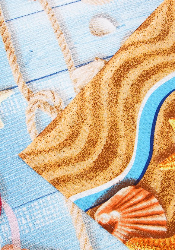 Комплект пляжных вафельных полотенец, 2 шт шир.  580, рис. 9