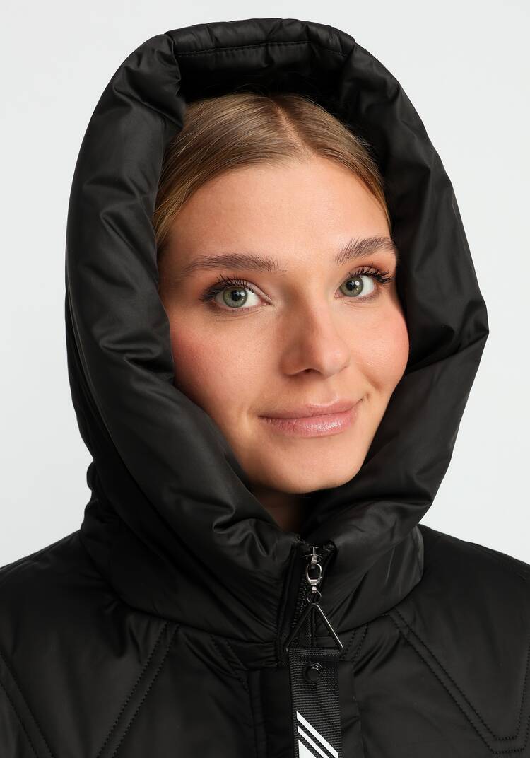 Удлиненное пальто с капюшоном шир.  750, рис. 5