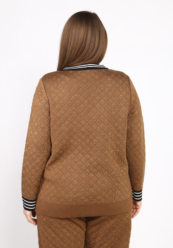 Жакет с метанитью на пуговицах шир.  580, рис. 7