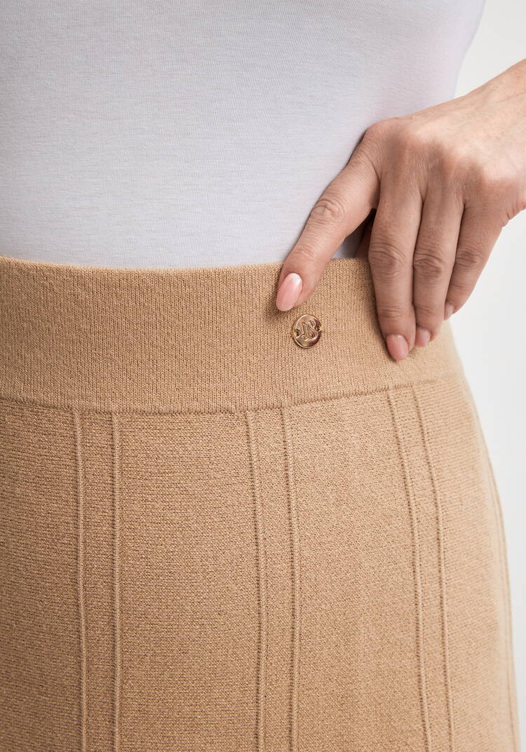 Юбка трикотажная с фактурными клиньями шир.  750, рис. 5