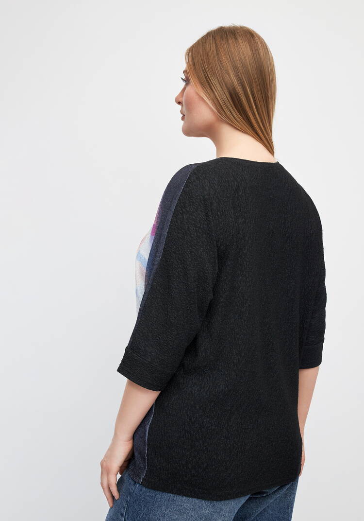 Блуза со стразами Амилия шир.  750, рис. 13