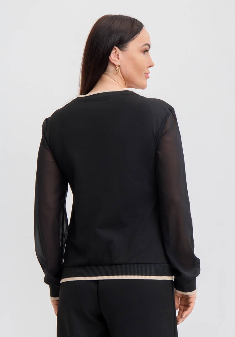 Джемпер с изящным узором шир.  750, рис. 9