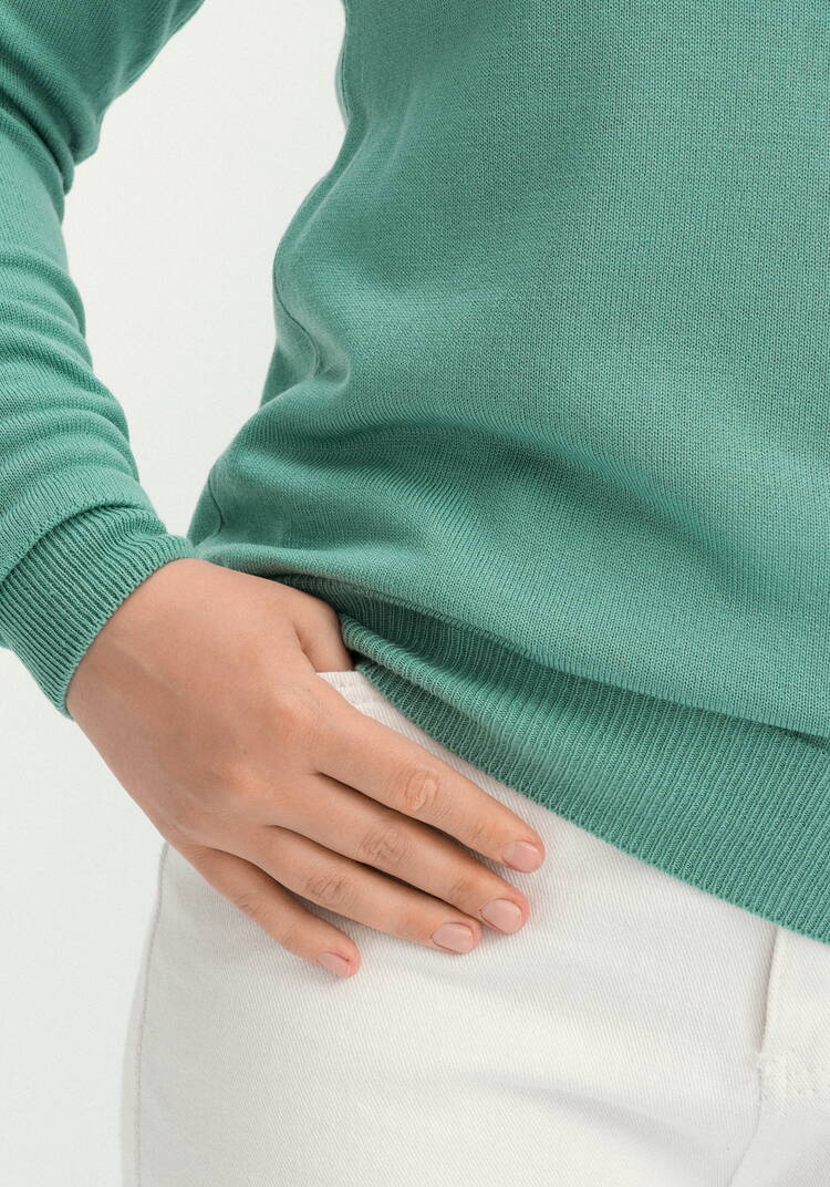 Джемпер прямого силуэта с высоким воротом шир.  750, рис. 22