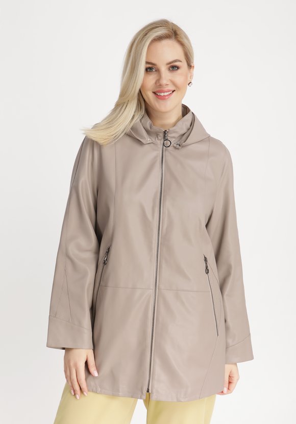 Куртка из экокожи с капюшоном шир.  580, рис. 13