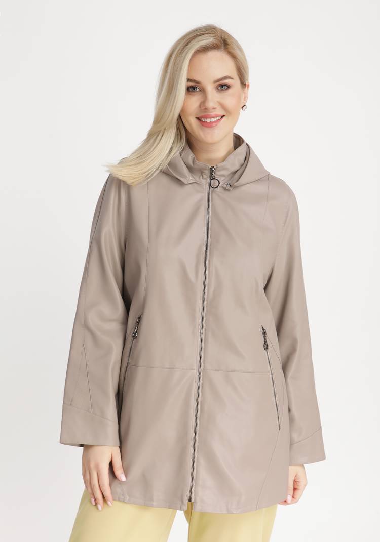 Куртка из экокожи с капюшоном шир.  750, рис. 13