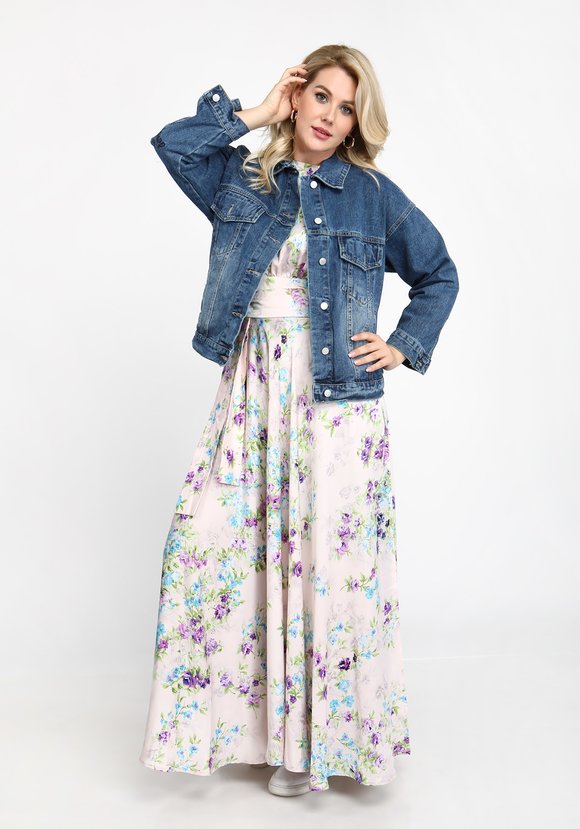 Куртка Яркий принт шир.  580, рис. 15