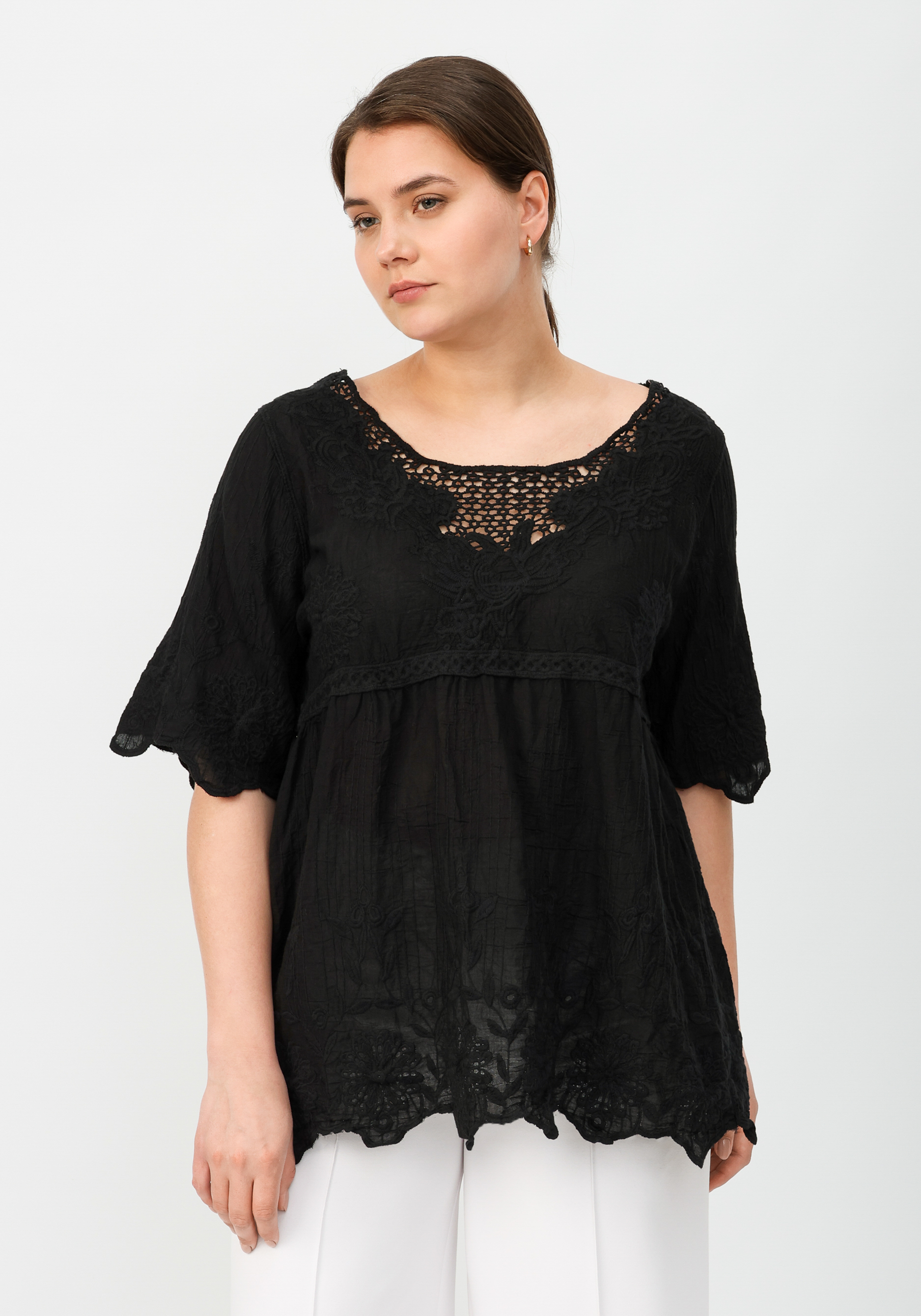 Блуза "Сорайя" ANIKO, размер 56-58, цвет черный