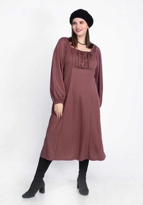 Платье с кокеткой под грудь шир.  580, рис. 11