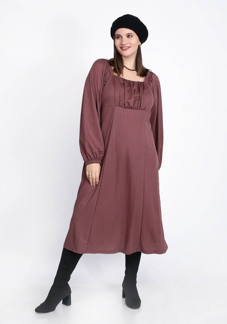 Платье с кокеткой под грудь шир.  750, рис. 11