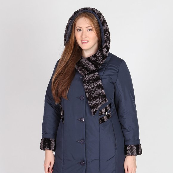 Куртка с декоративными вставками шир.  580, рис. 15