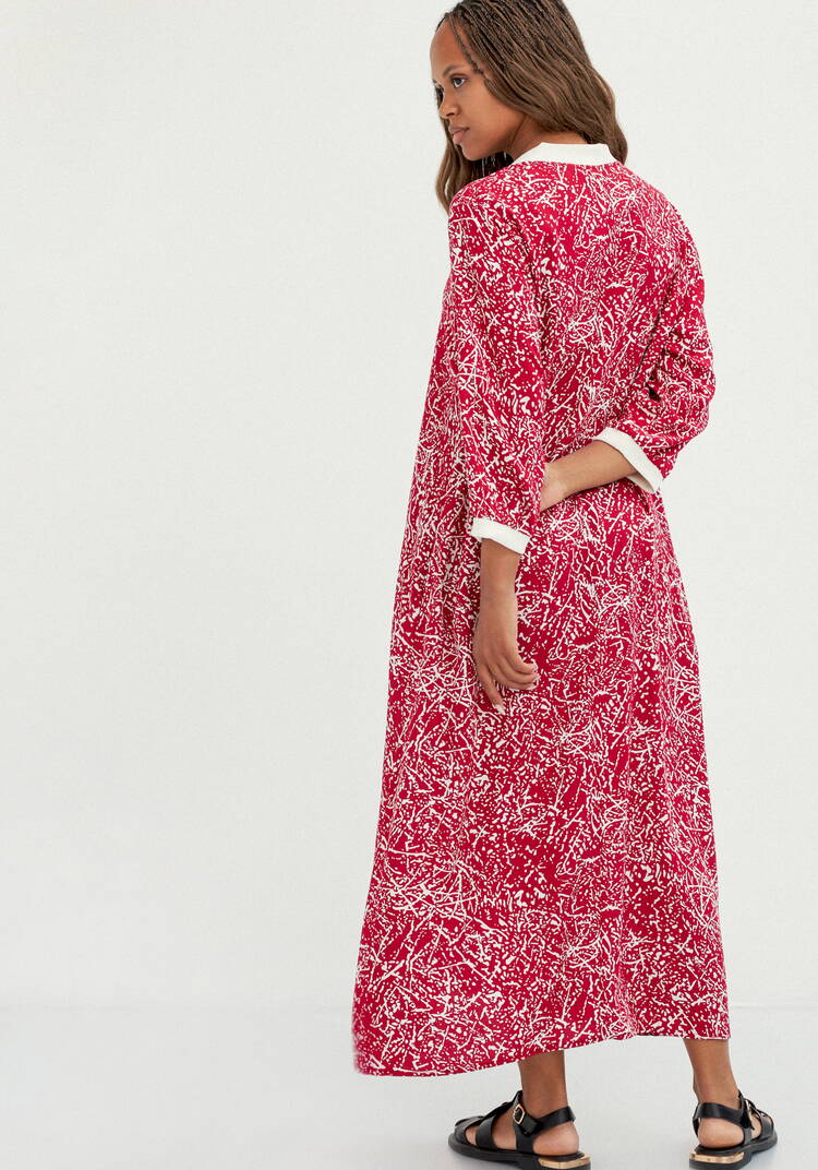 Платье А-силуэта с контрастной отделкой шир.  750, рис. 11