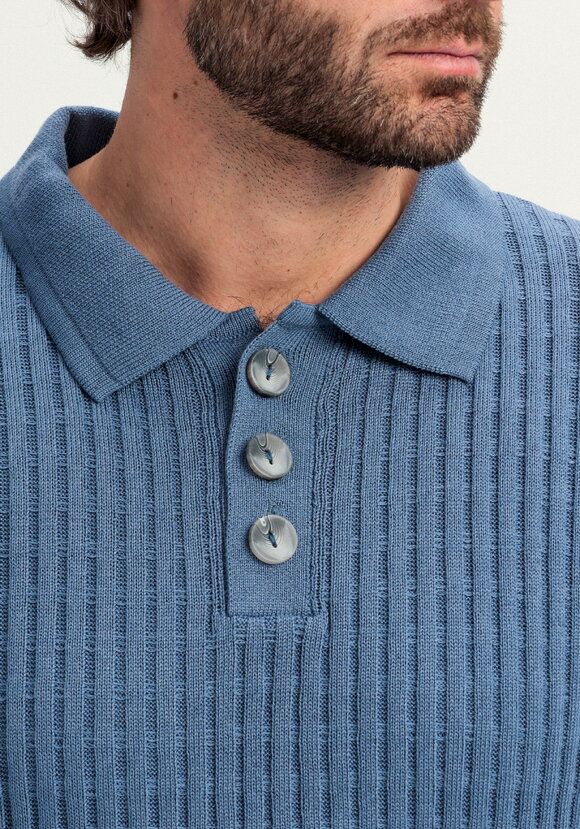 Джемпер с воротником-поло на пуговицах шир.  580, рис. 5